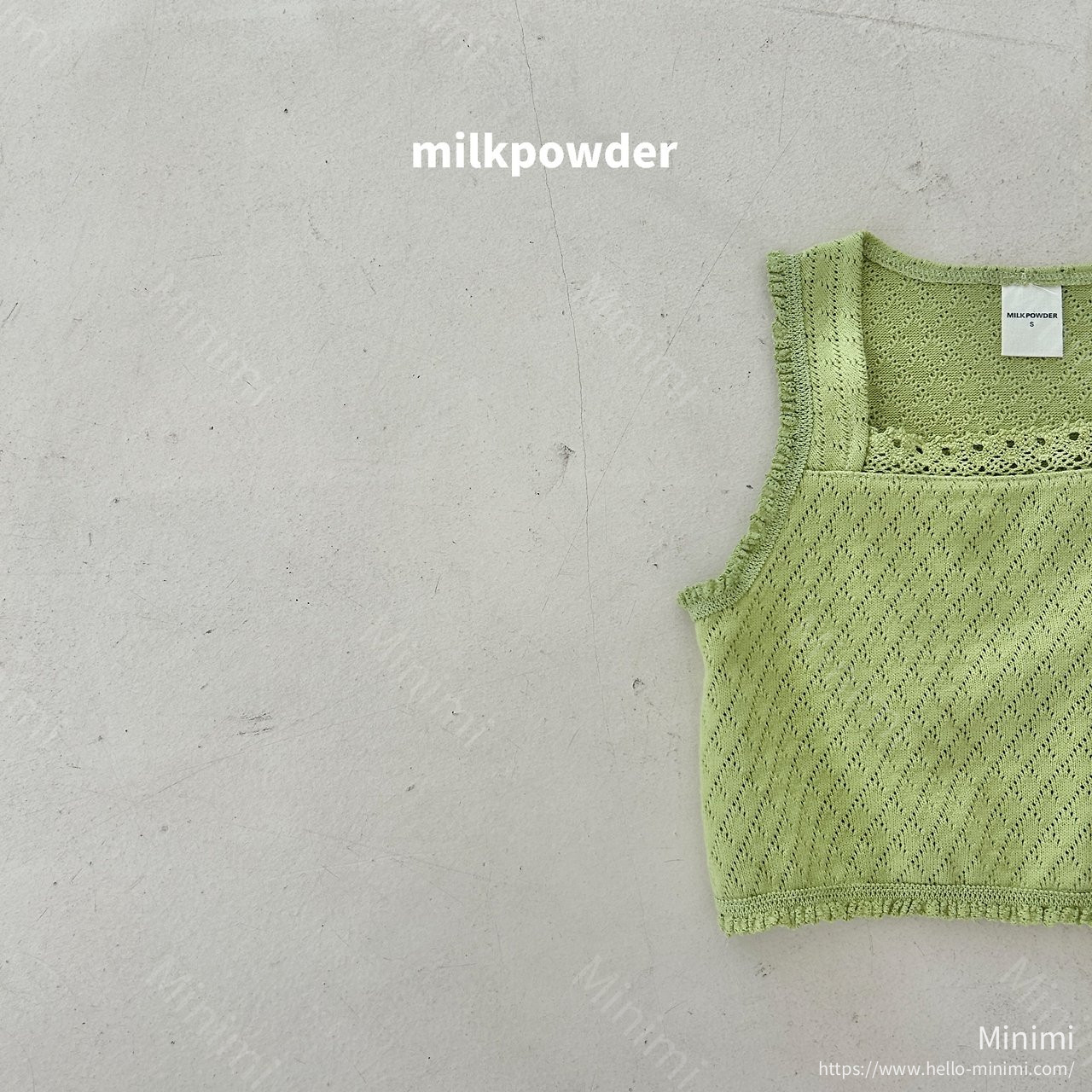 milkpowder Green Vest 細節圖 16