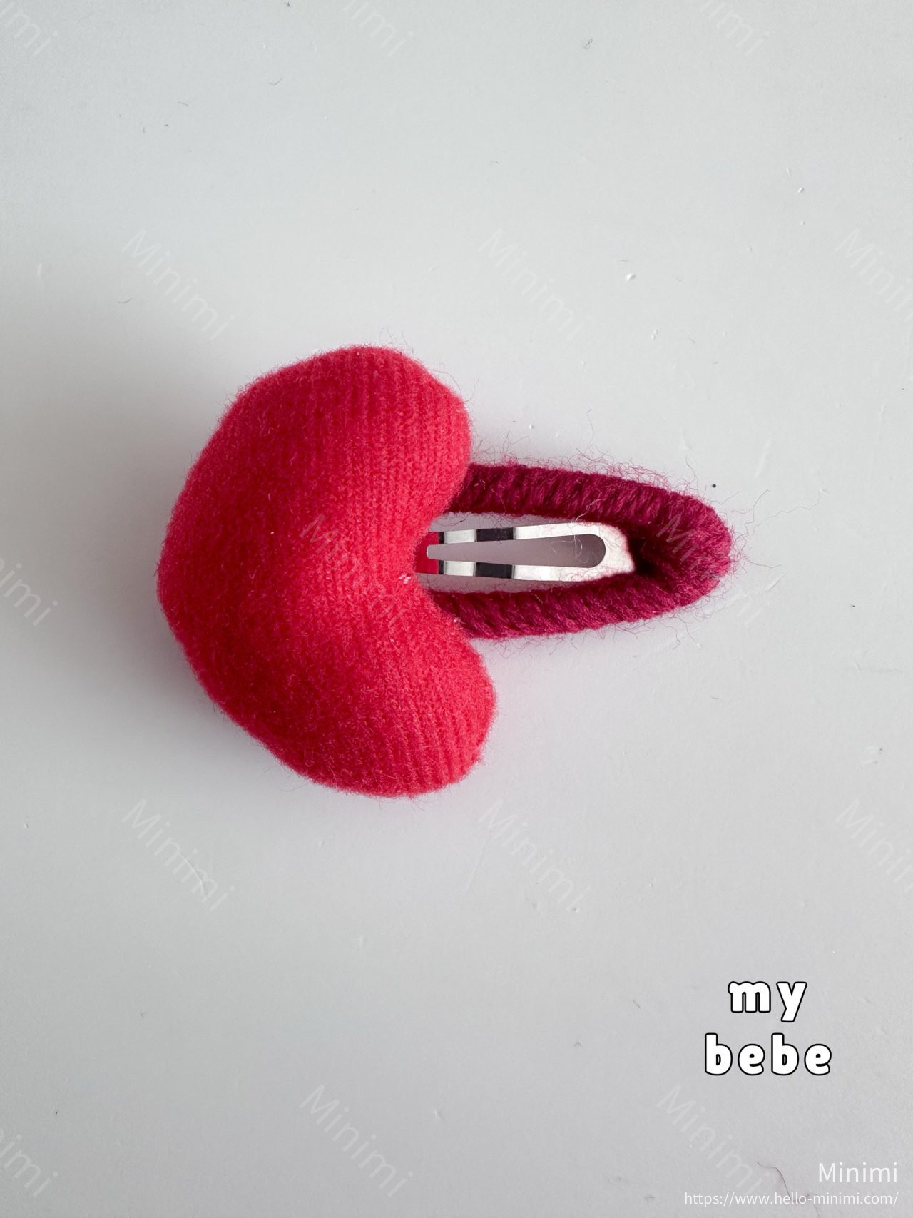 my_bébé 3D Heart Hairpin Set 細節圖 5