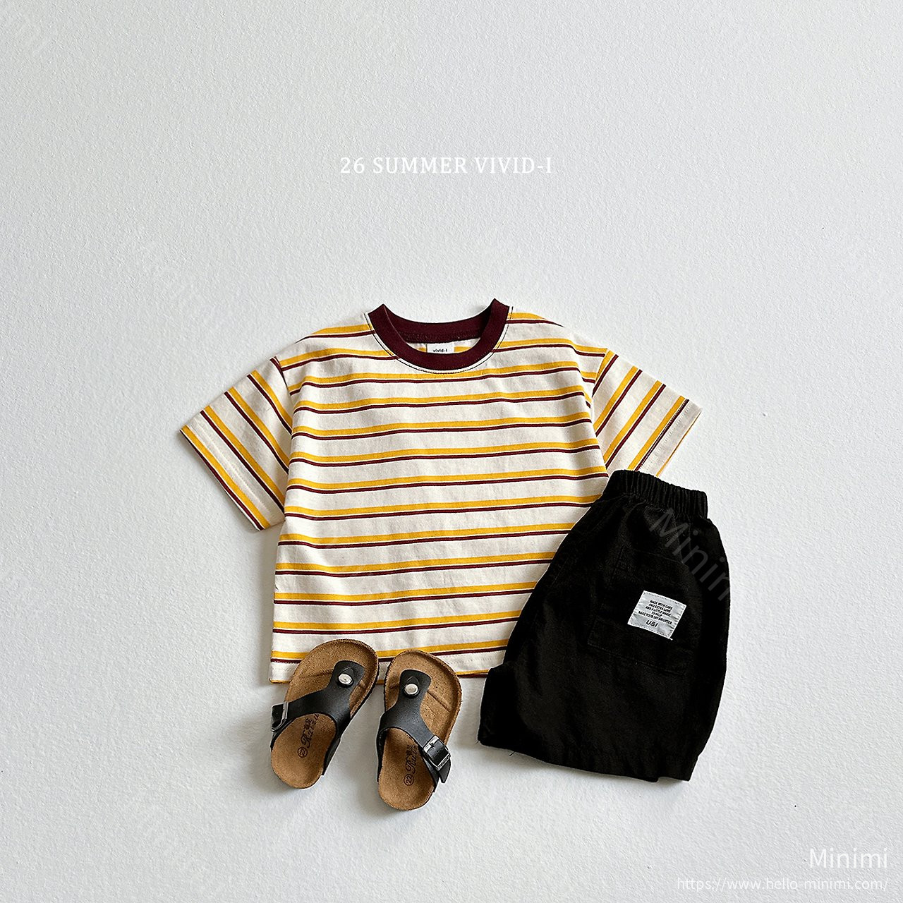 VIVID-I Heart Smile Striped T-Shirt 細節圖 8