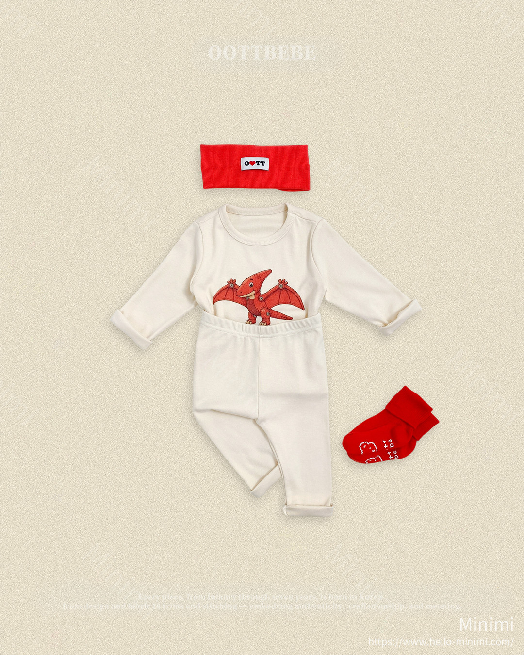 oott bebe Robot Dinosaur Loungewear 細節圖 1