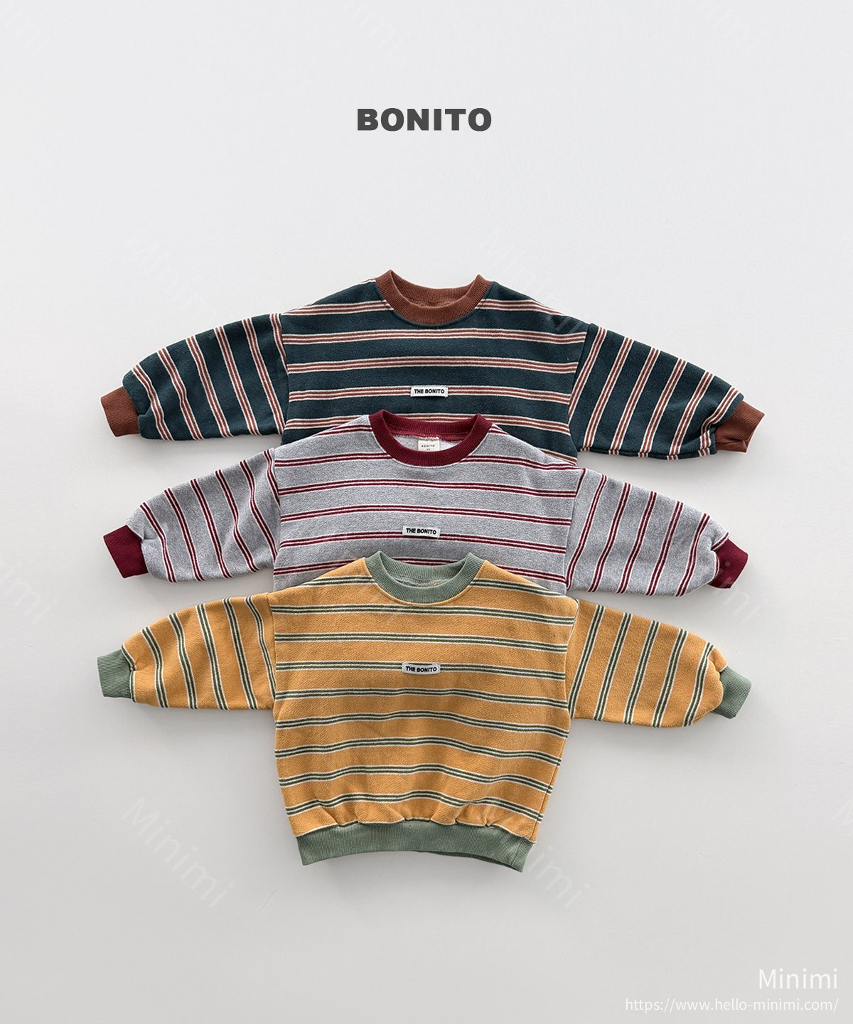 BONITO Monica Stripe Sweatshirt 韓國童裝現貨
