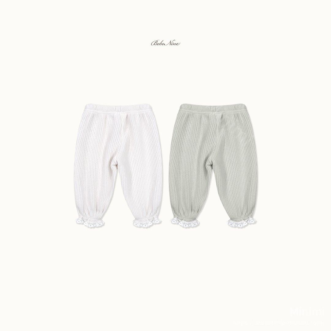 bebe nine Heart Brushed-Lining Frill Pants 細節圖 19