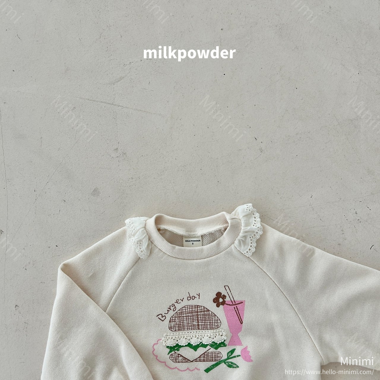 milkpowder Burger Sweatshirt 細節圖 8