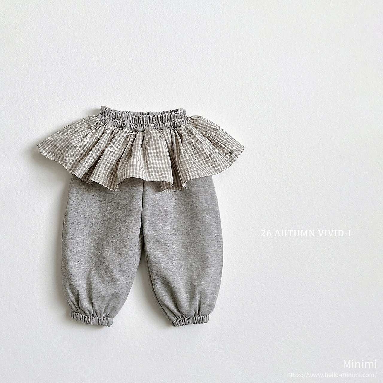 VIVID-I Check Frill Jogger 細節圖 2