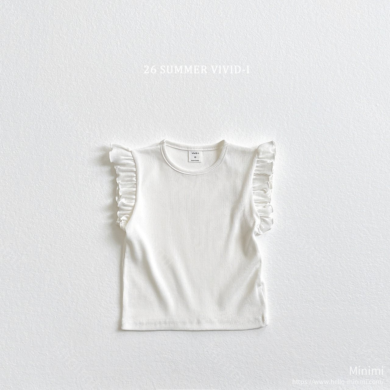 VIVID-I Ribbed Ruffle Sleeveless Top 細節圖 2