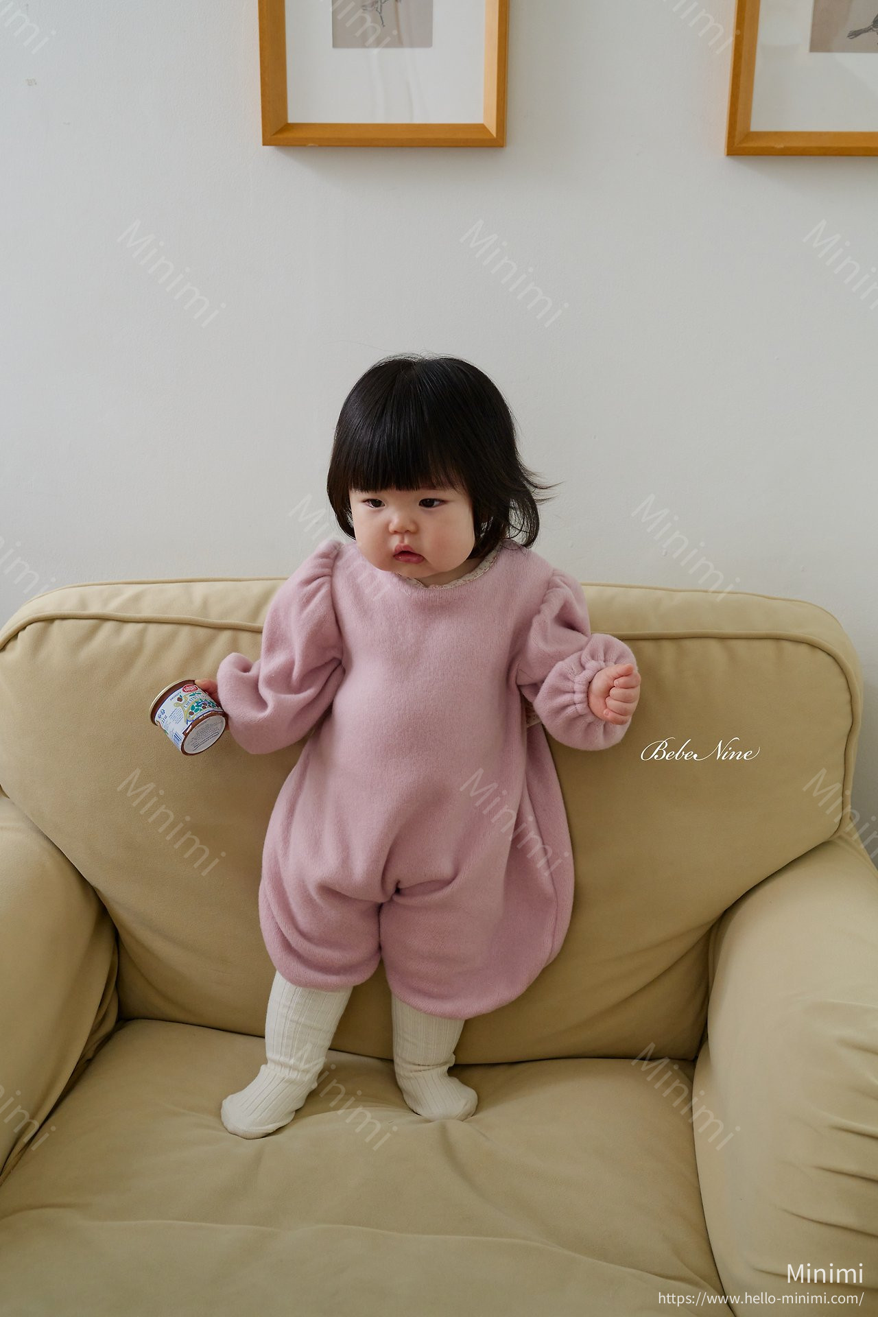 bebe nine Angel Brushed-Lining Romper 細節圖 13