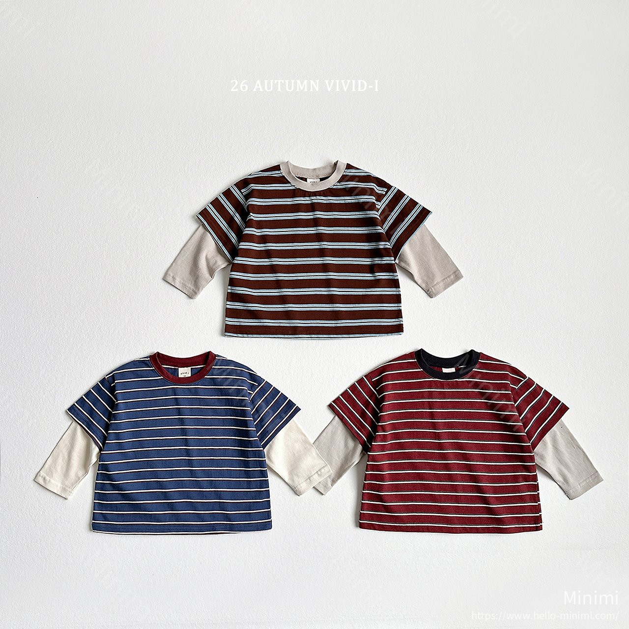 VIVID-I Multi Stripe Double T-shirt 細節圖 1