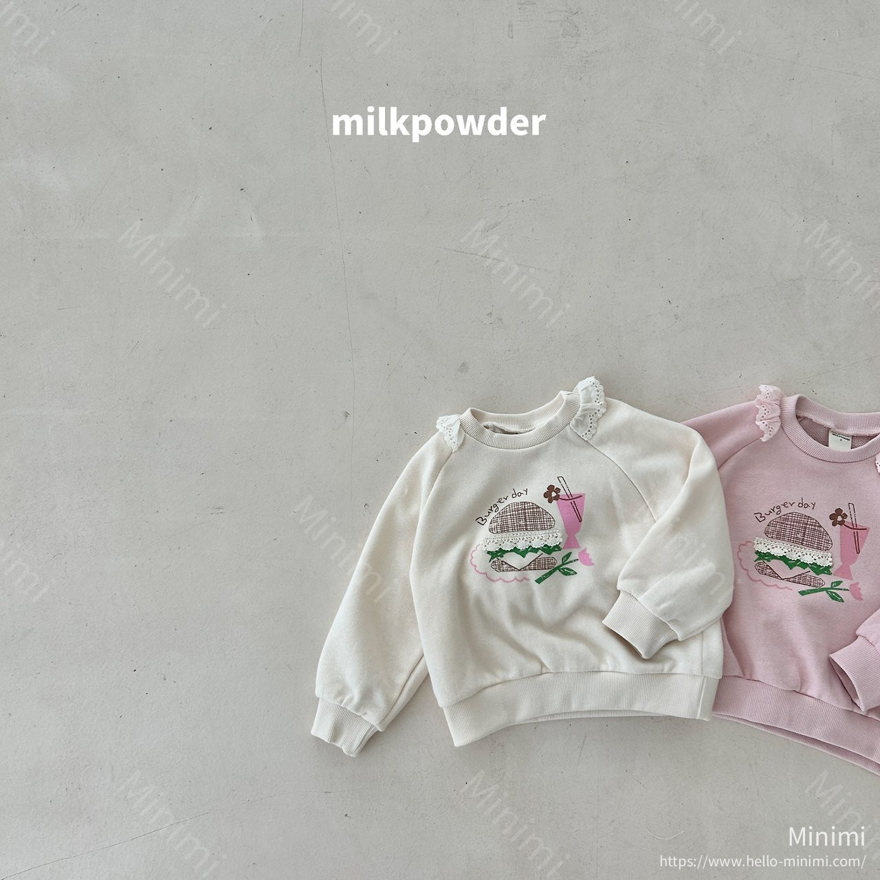 milkpowder Burger Sweatshirt 細節圖 2