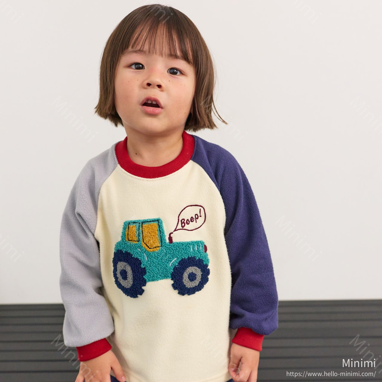 1st BLUE Boucle Car Sweatshirt 細節圖 5