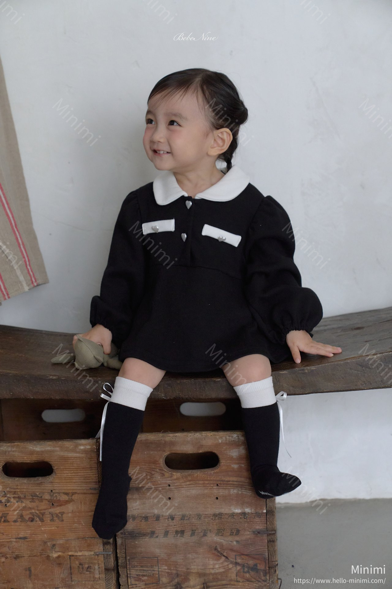 bebe nine Nine Ribbon Knee Socks Set 細節圖 6