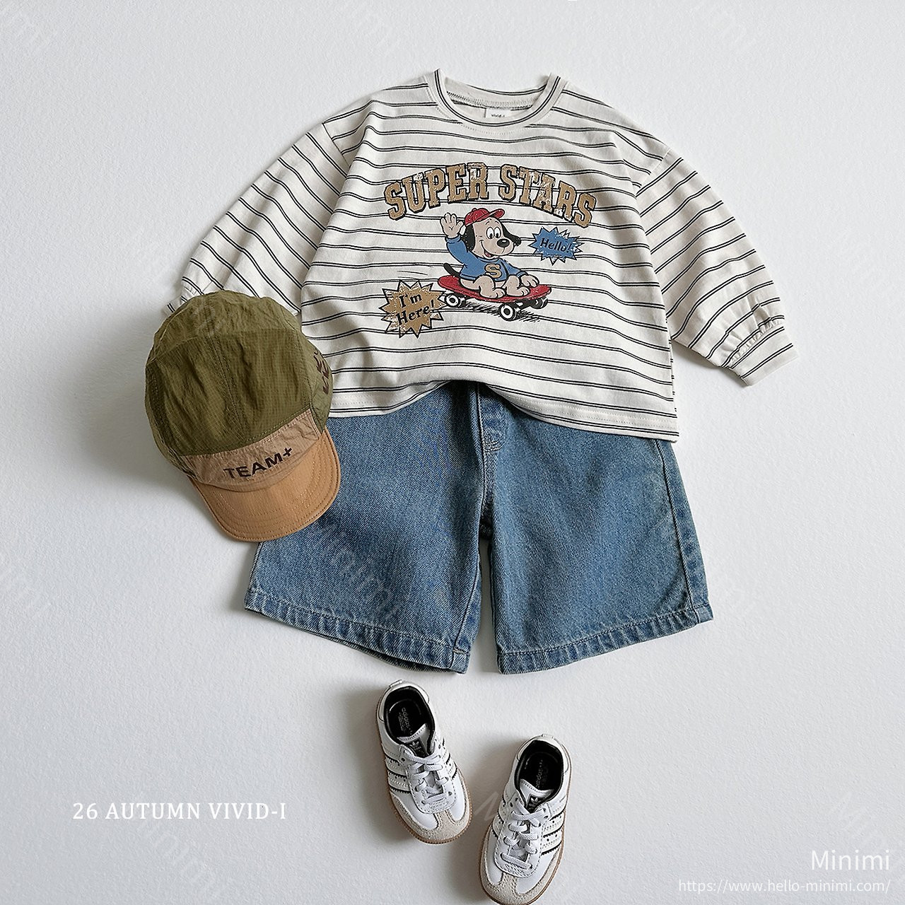 VIVID-I Stripe Cartoon Single T-shirt 細節圖 11