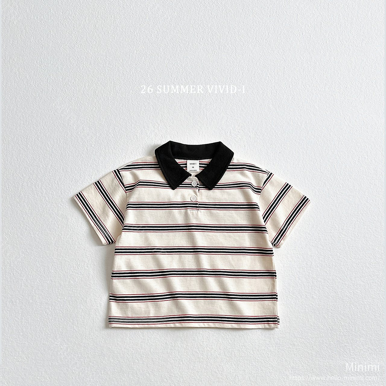 VIVID-I Multi Collar Striped T-Shirt 細節圖 2