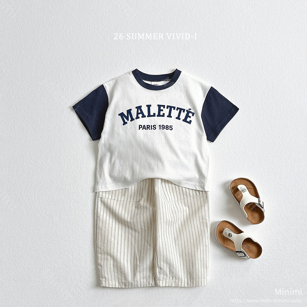 VIVID-I Cropped Striped Linen Pants 細節圖 4