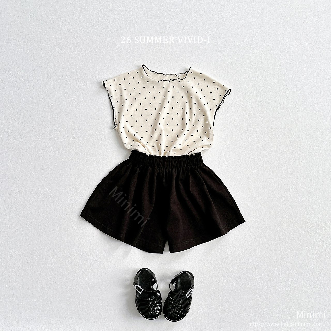 VIVID-I Strawberry Dot Fluted T-Shirt 細節圖 12