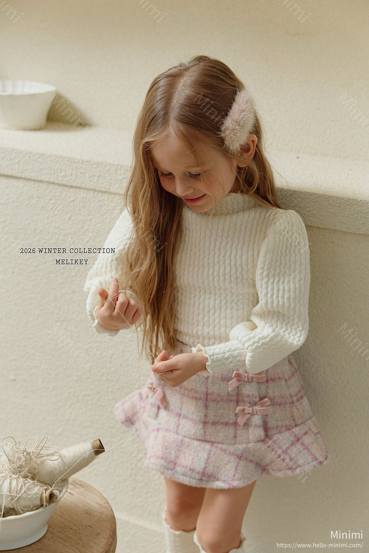 Melikey Check Ribbon Frill Skirt 細節圖 5