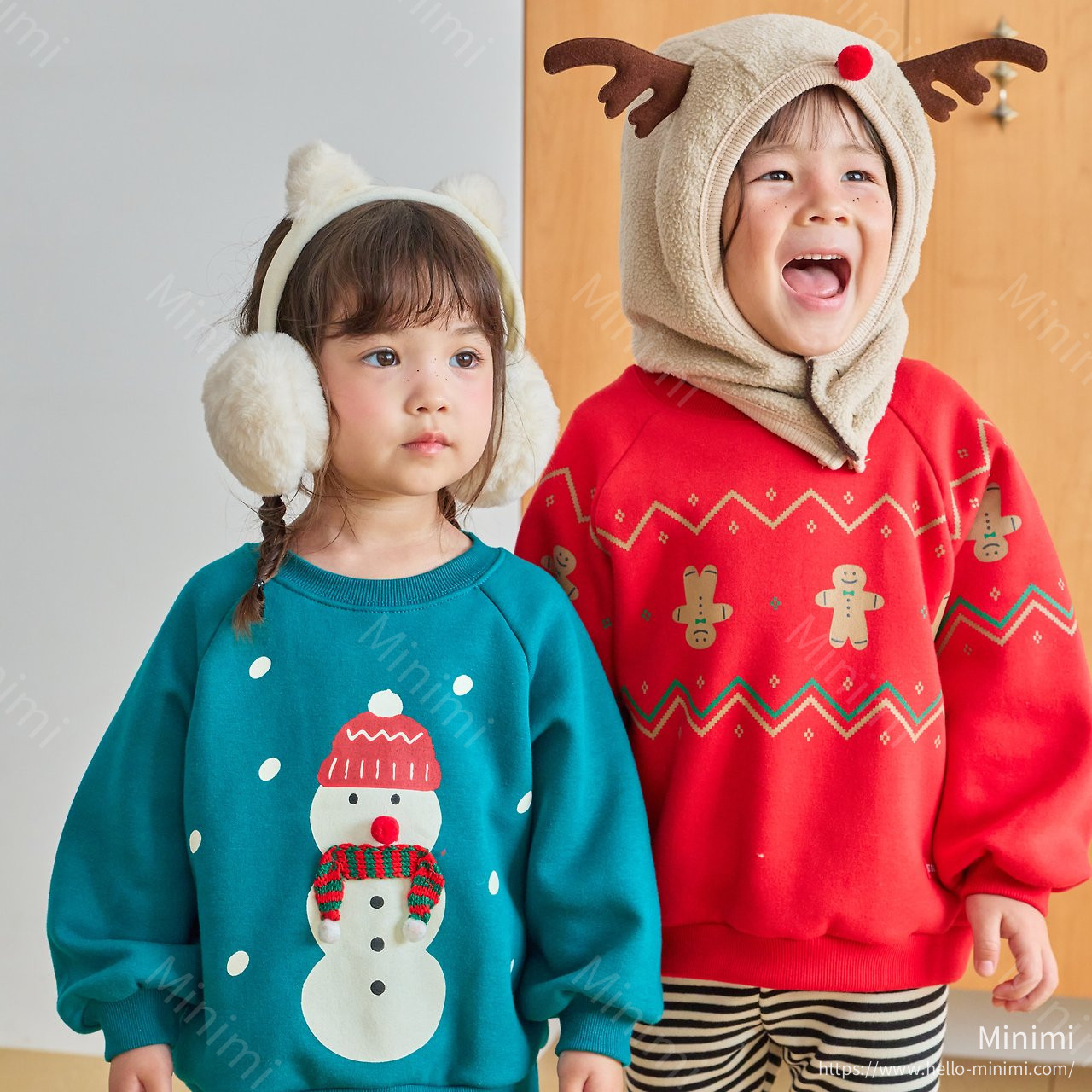 1st BLUE Christmas Snowman Sweatshirt 細節圖 4