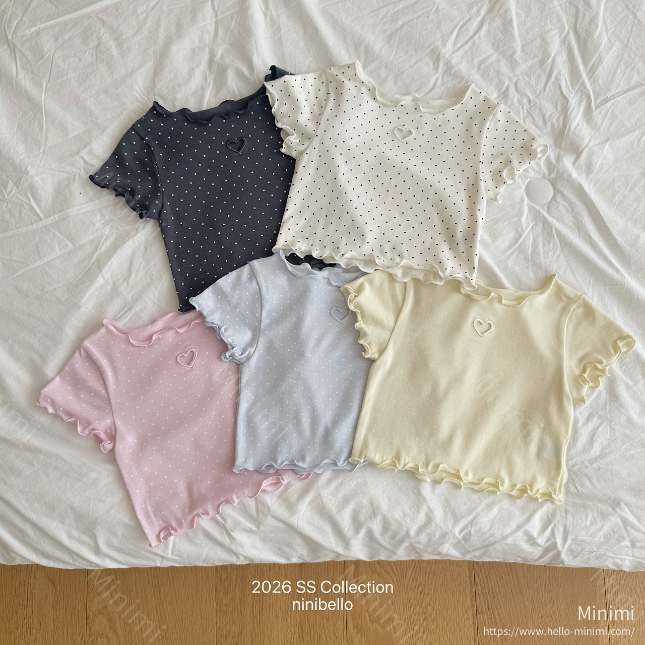 ninibello Dot Heart Punching T-shirt 細節圖 1