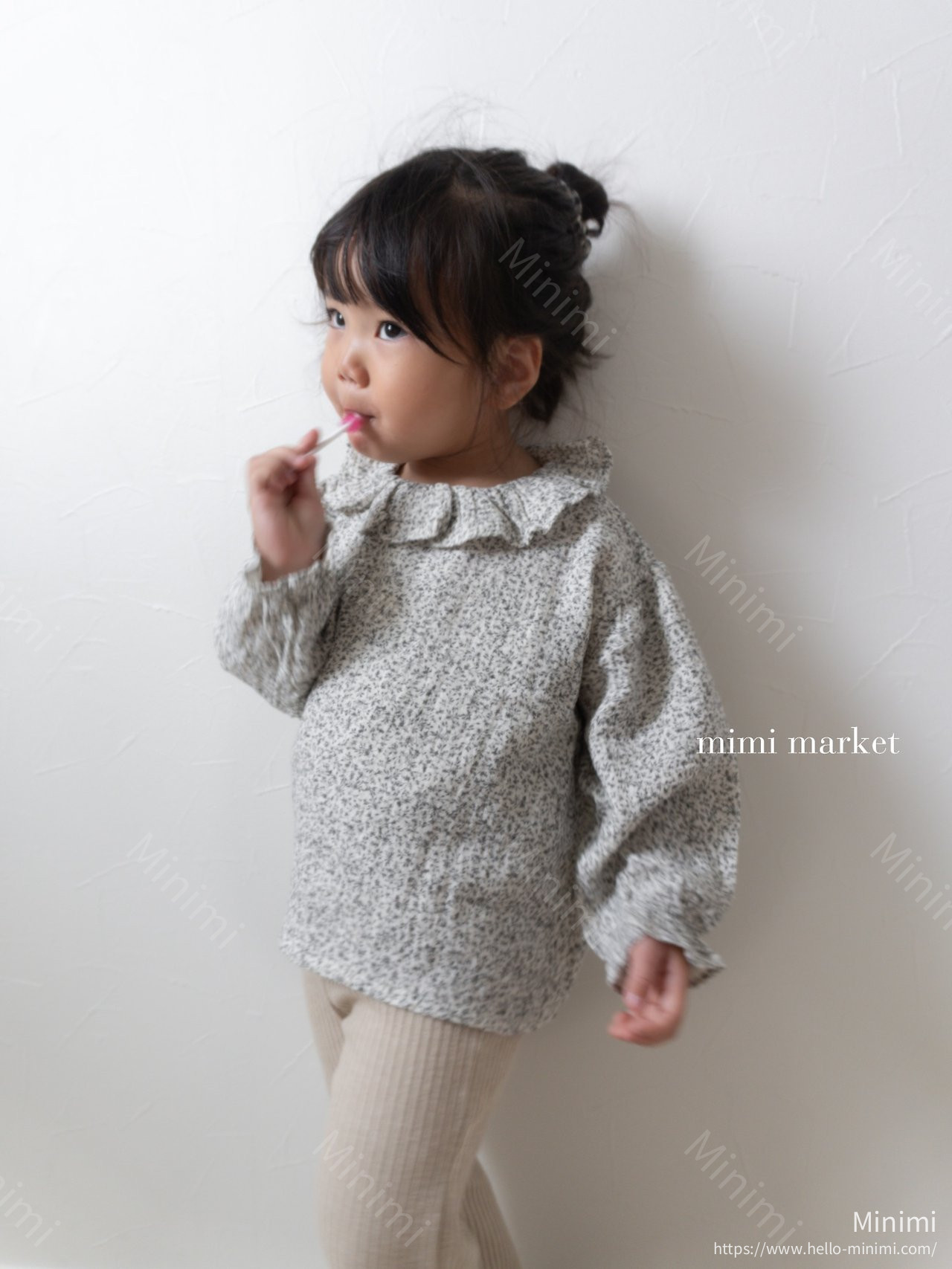 mimi-market Pleats Collar Blouse 細節圖 10