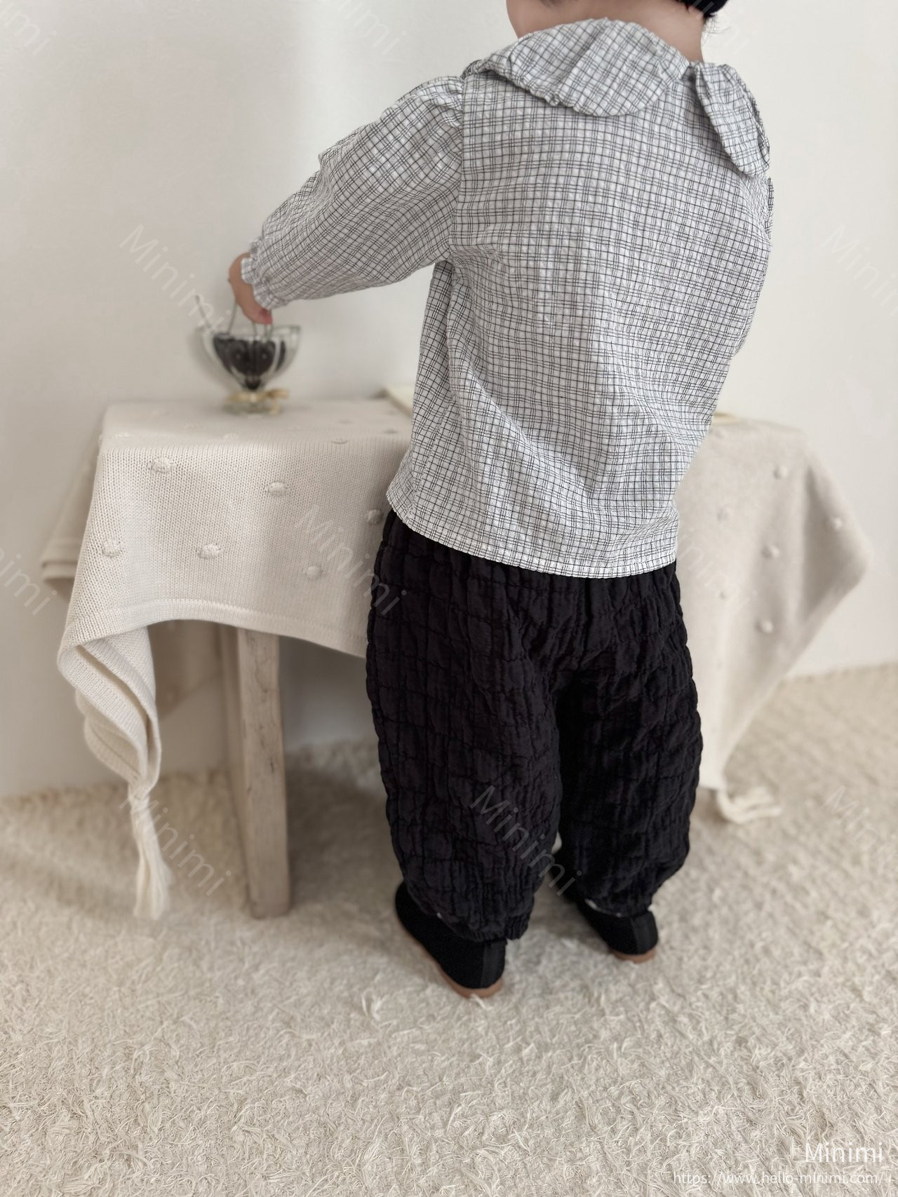 mimi-market Check Balloon Blouse 細節圖 10