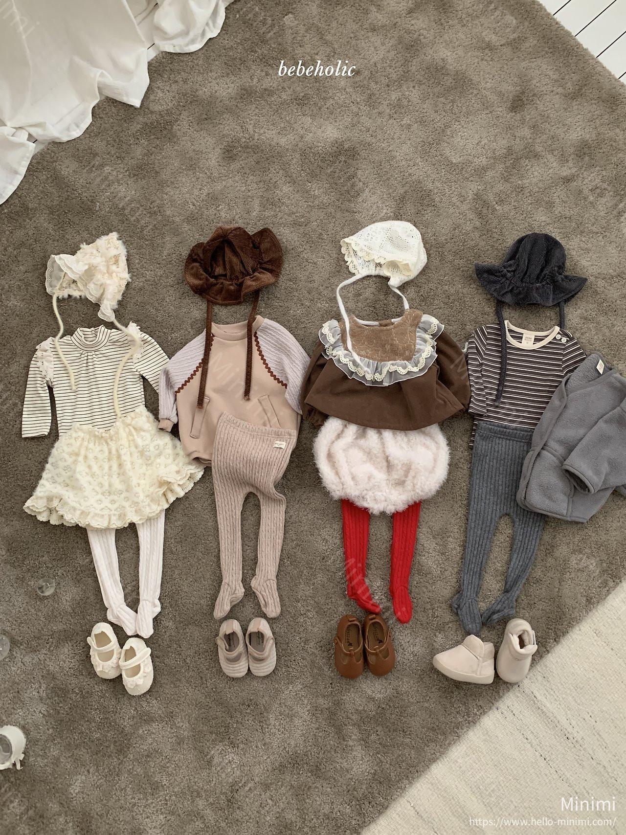 BEBEHOLIC Knit Footed Leggings - 韓國童裝代購主圖