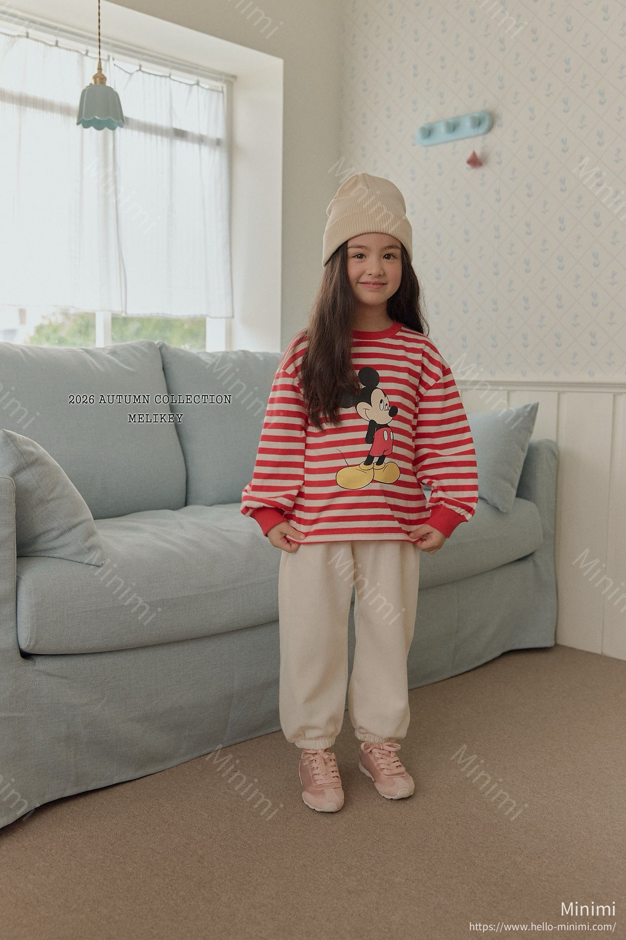 Melikey Mickey Ribbed Hem T-shirt 細節圖 12