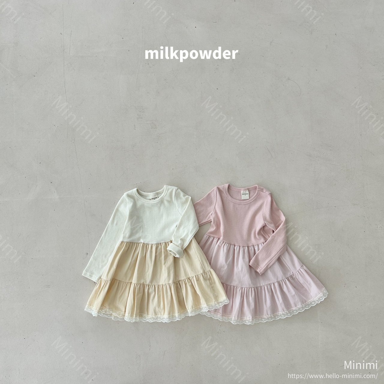 milkpowder Loen Dress - 韓國童裝代購主圖