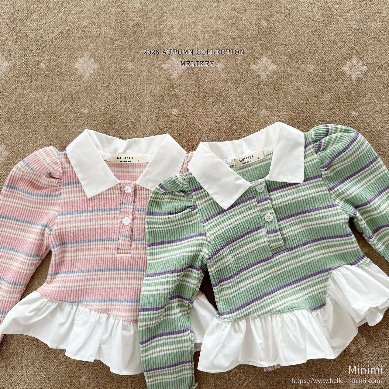 Diagonal Frill Collar T-shirt