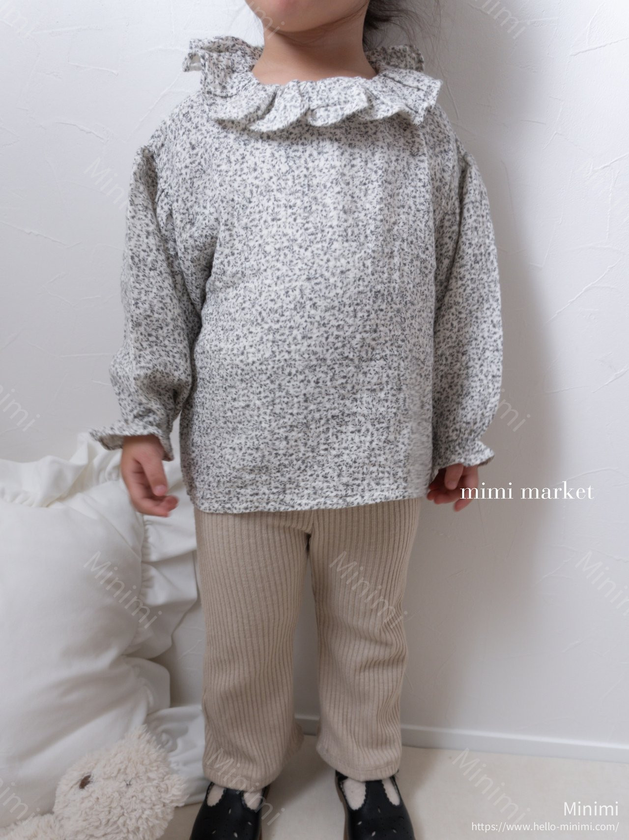 mimi-market Pleats Collar Blouse 細節圖 11