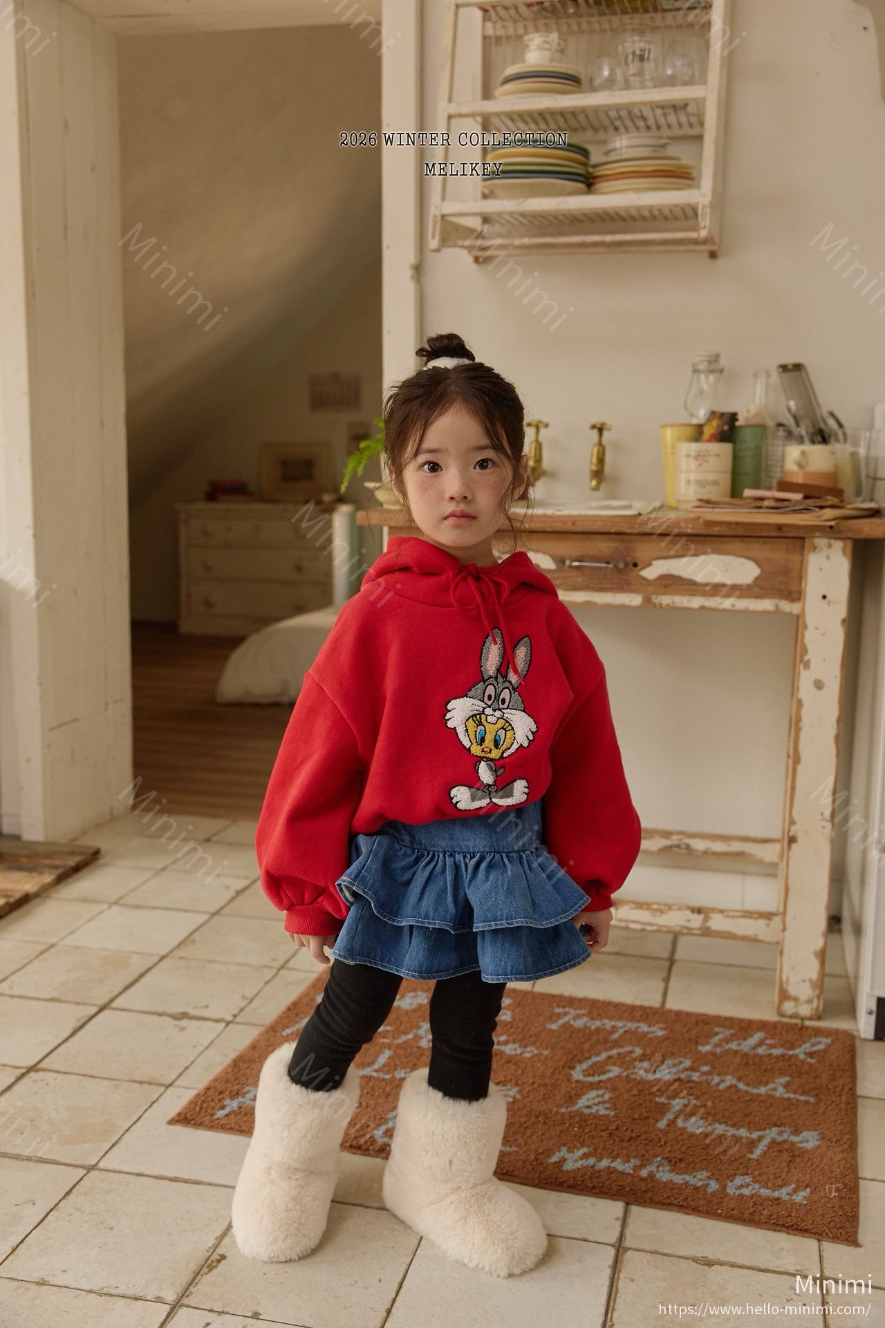 Melikey Denim Tiered Skirt 細節圖 18