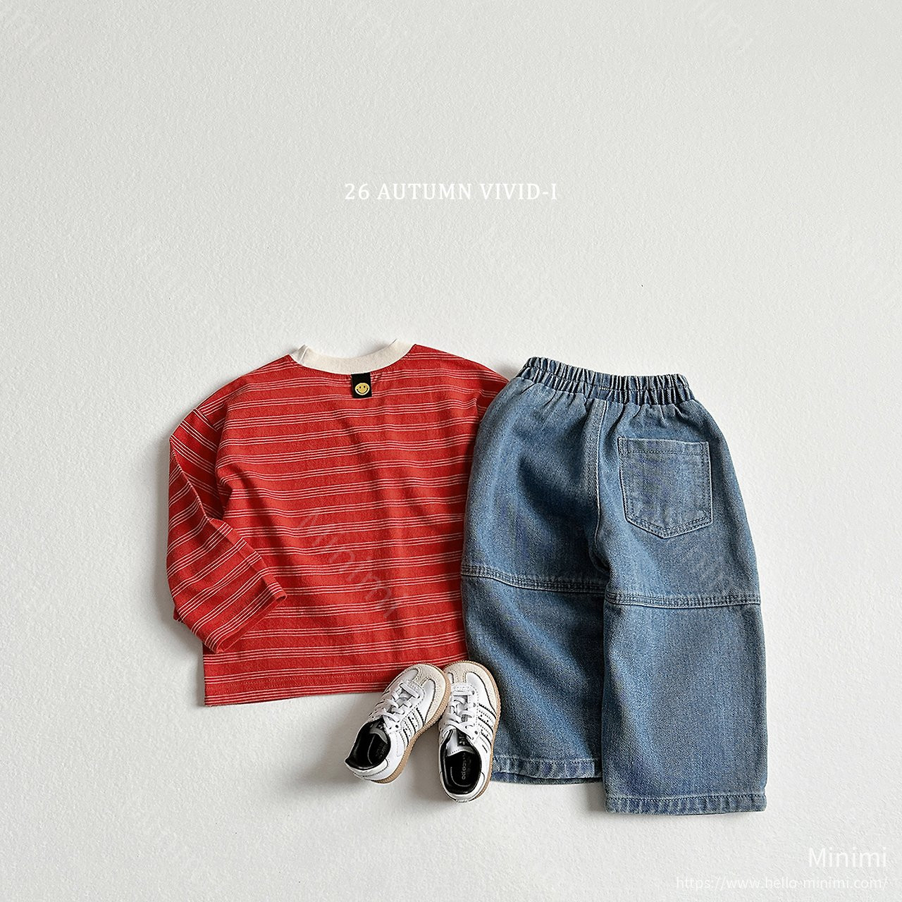VIVID-I Stripe Smile Label T-shirt 細節圖 5