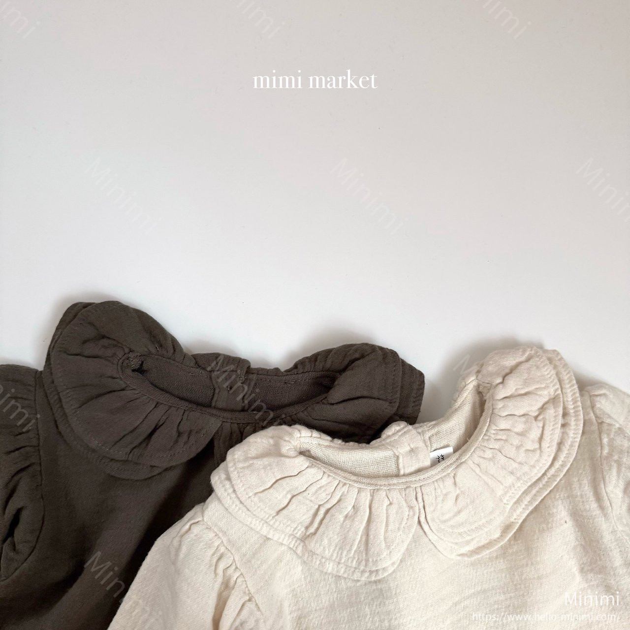 mimi-market Twill Collar Blouse 細節圖 3
