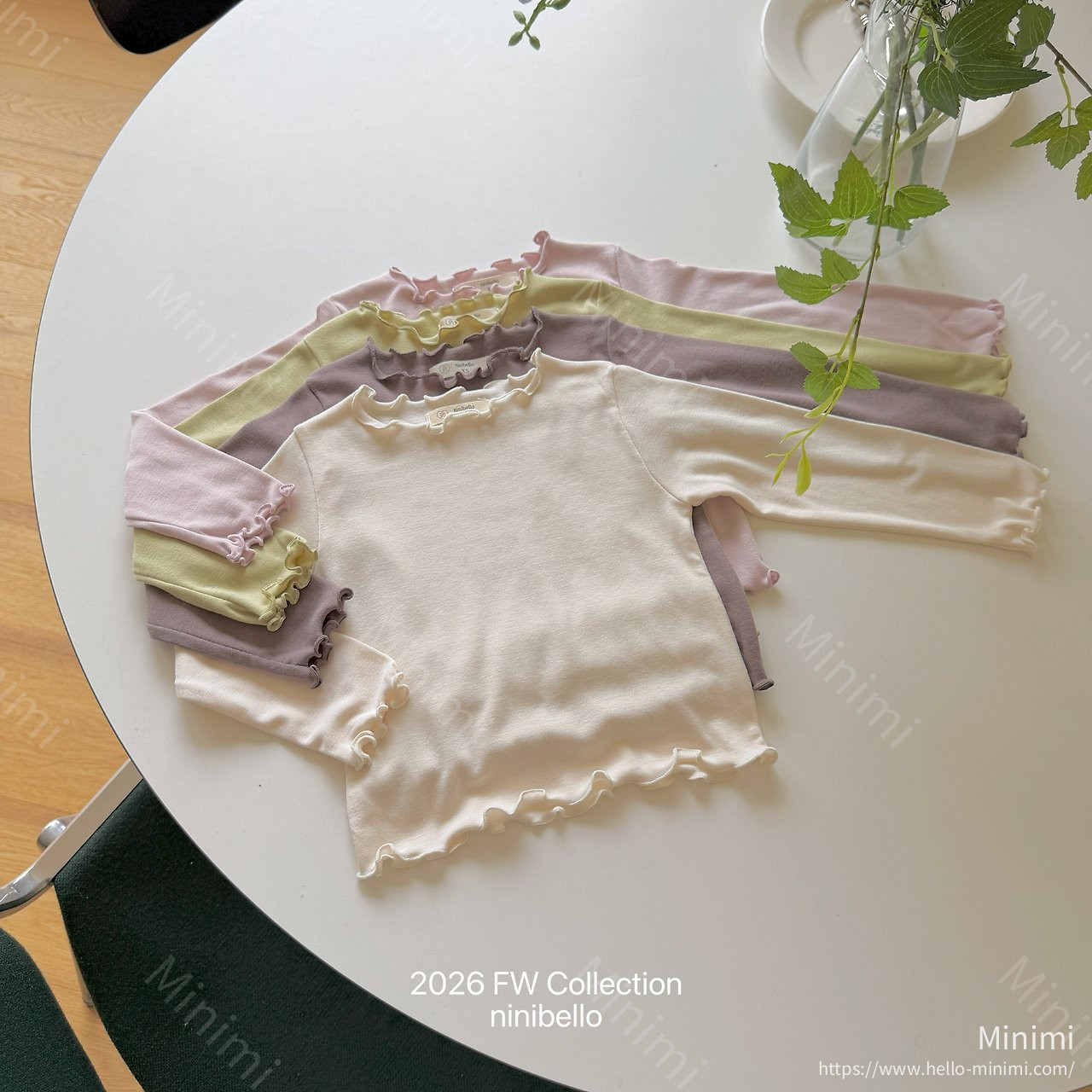 ninibello Soft Frill T-shirt 韓國童裝現貨