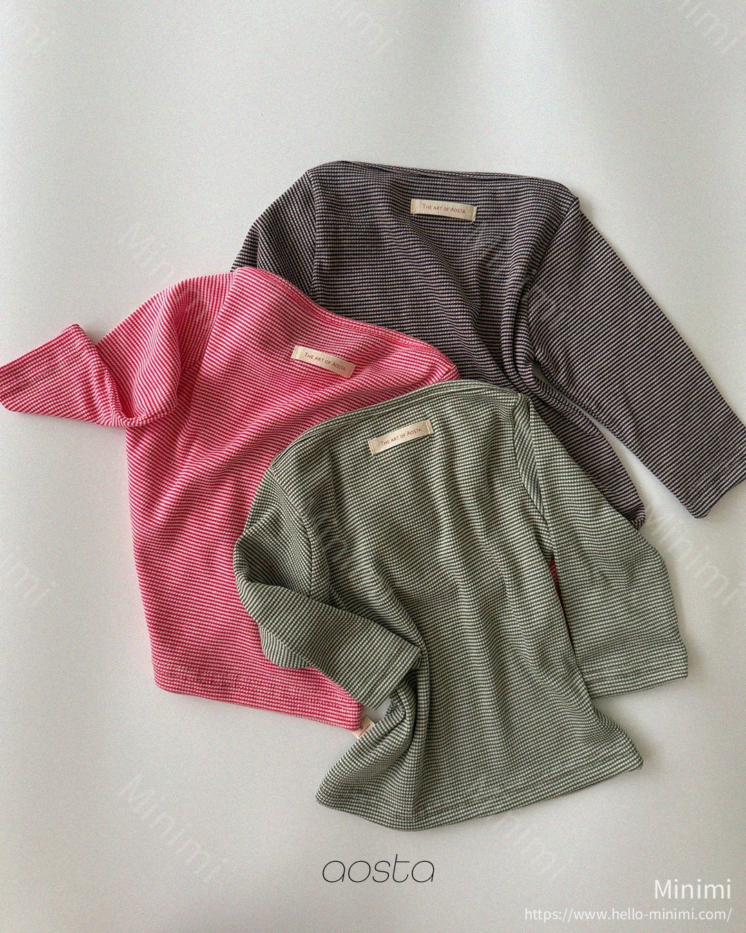 Aosta atelier Boat Neck T - 韓國童裝代購主圖
