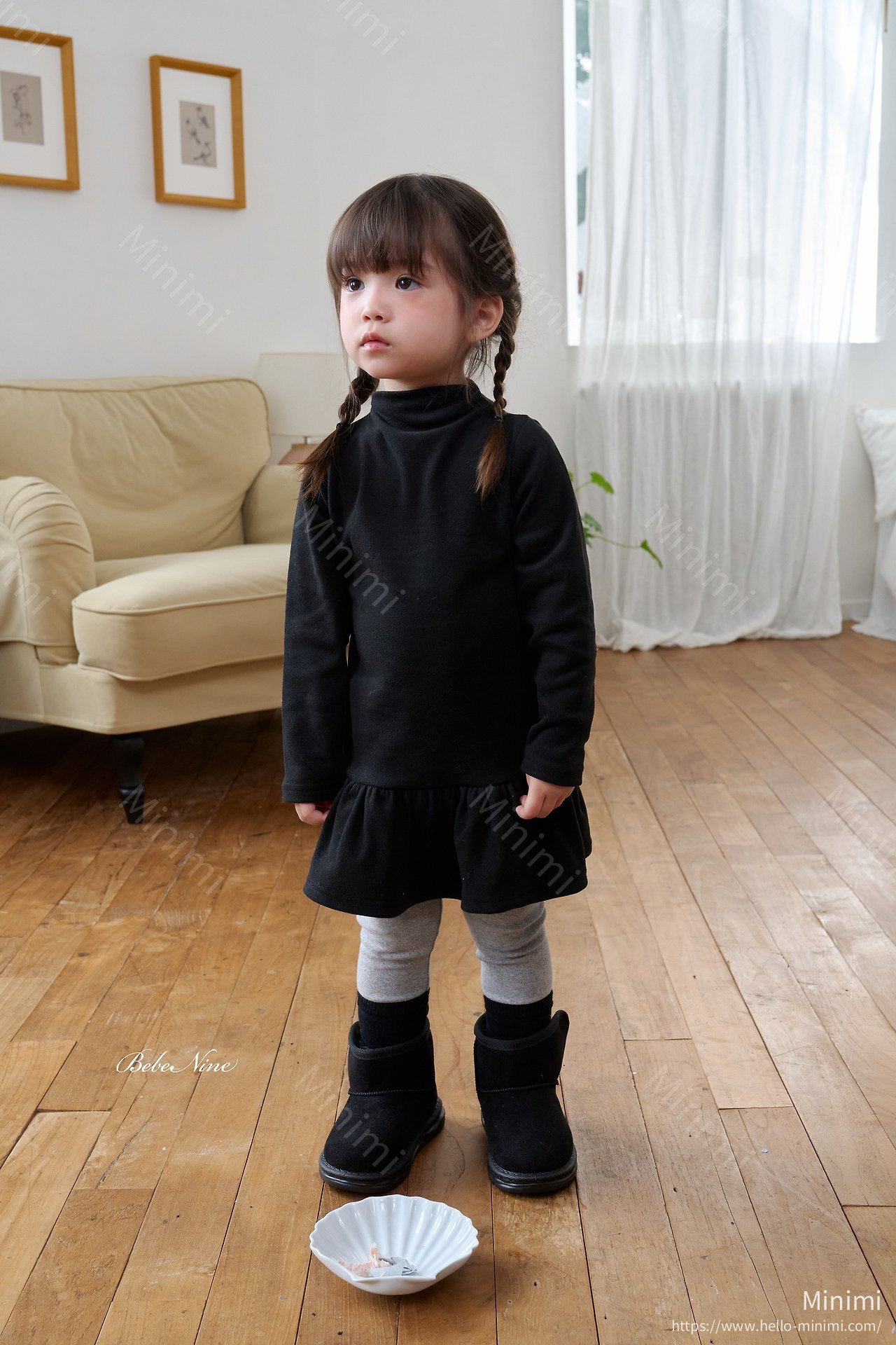 bebe nine Mock-Neck Dress 細節圖 4