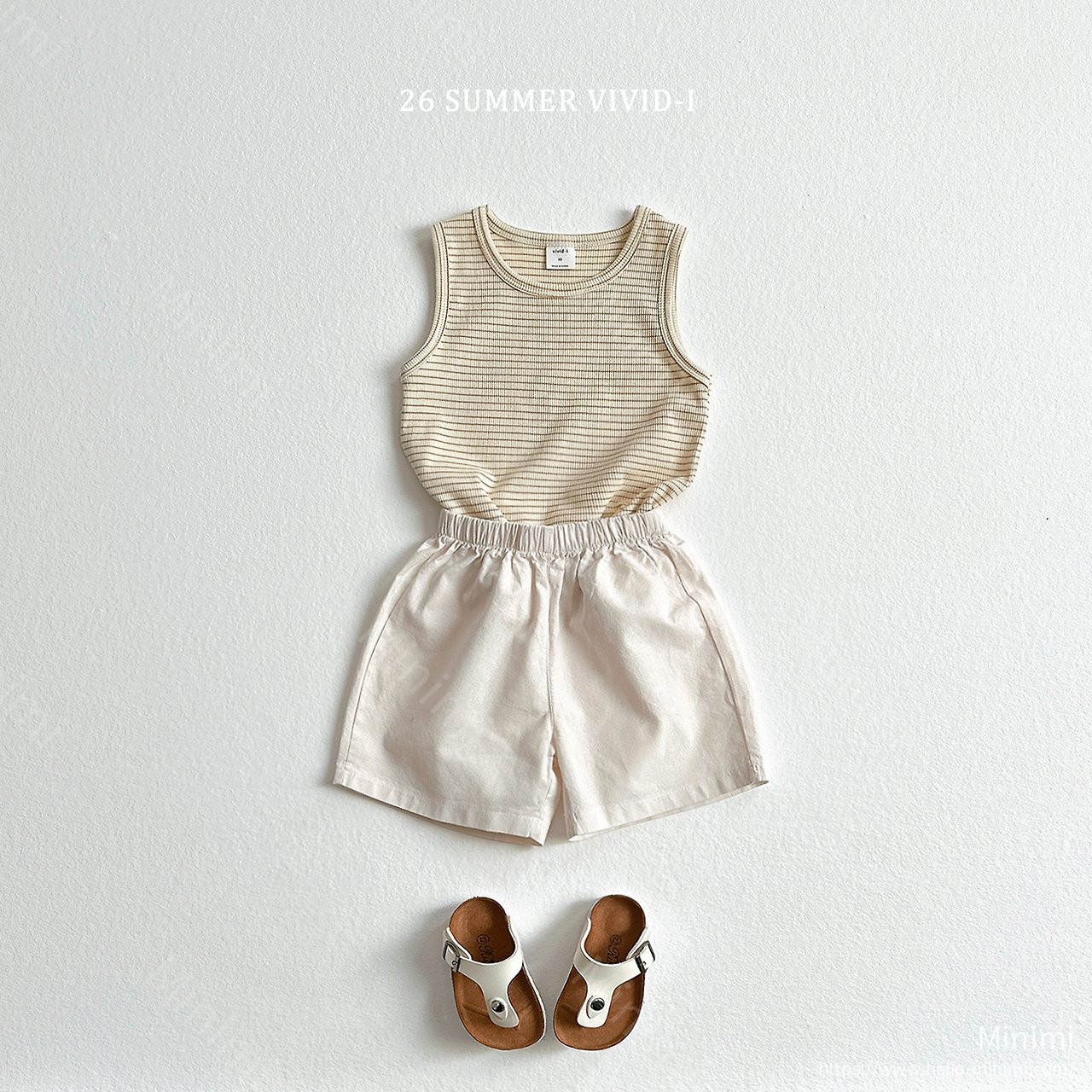 VIVID-I (Event) Striped Ribbed Sleeveless Top 細節圖 17