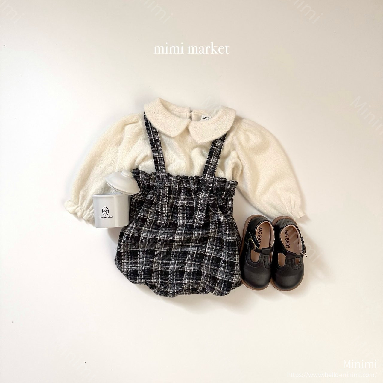 mimi-market Carol Jar Overalls 細節圖 1