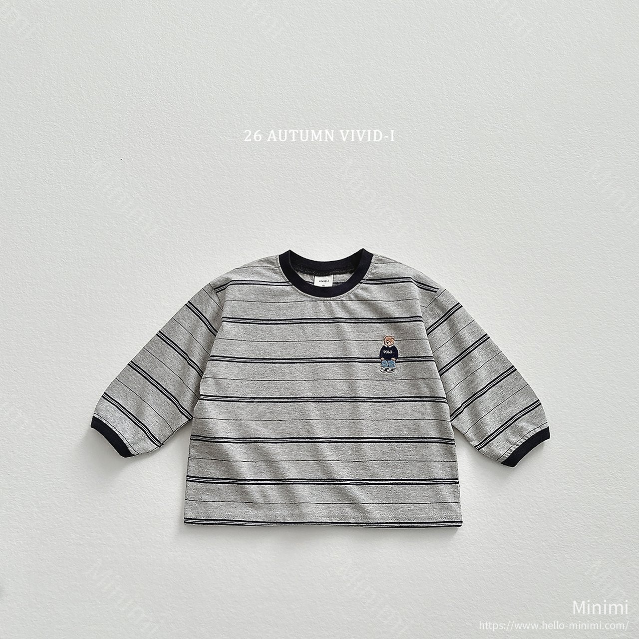 VIVID-I Signature Bear Stripe T-shirt 細節圖 5