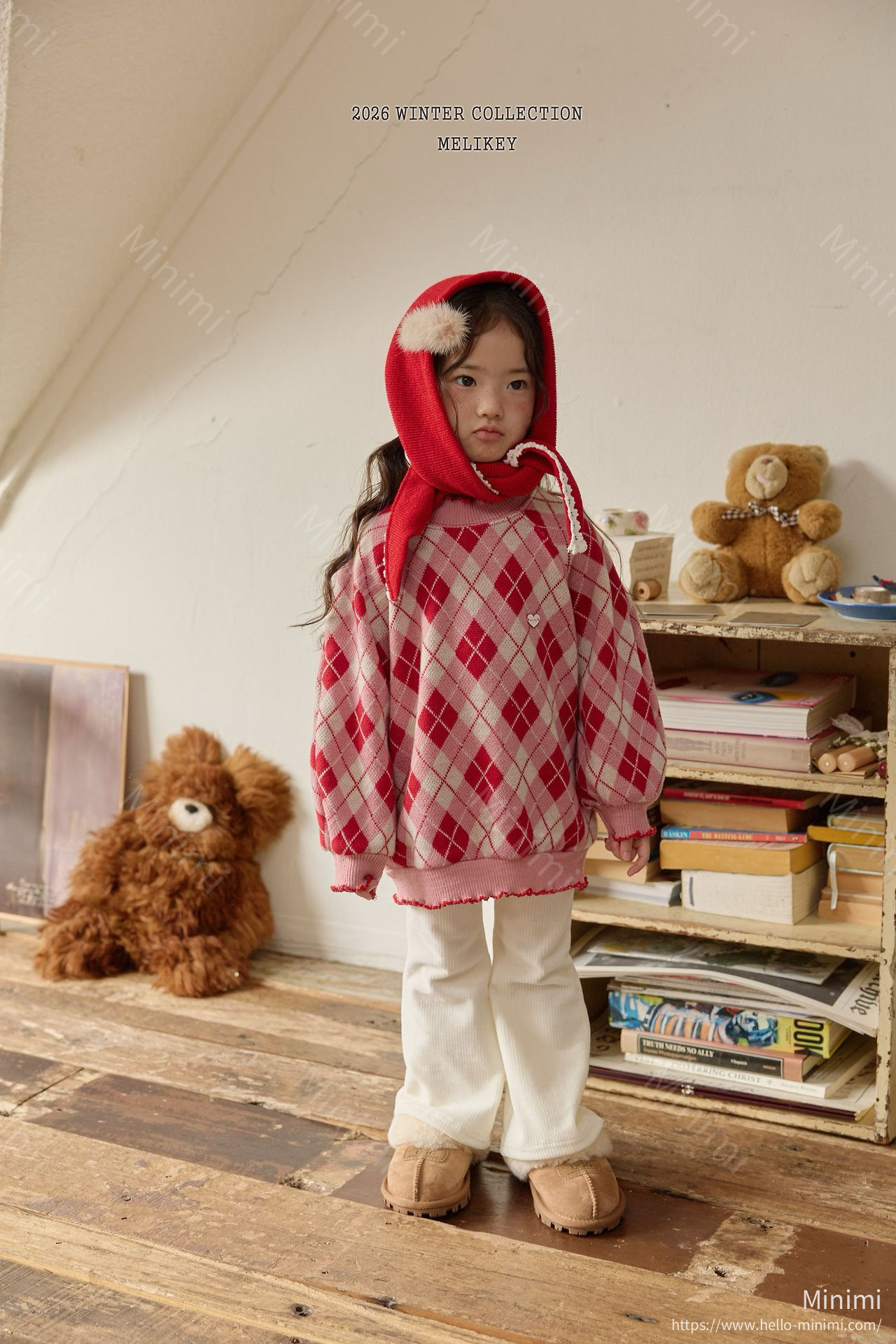 Melikey Ash Argyle Sweatshirt 細節圖 2