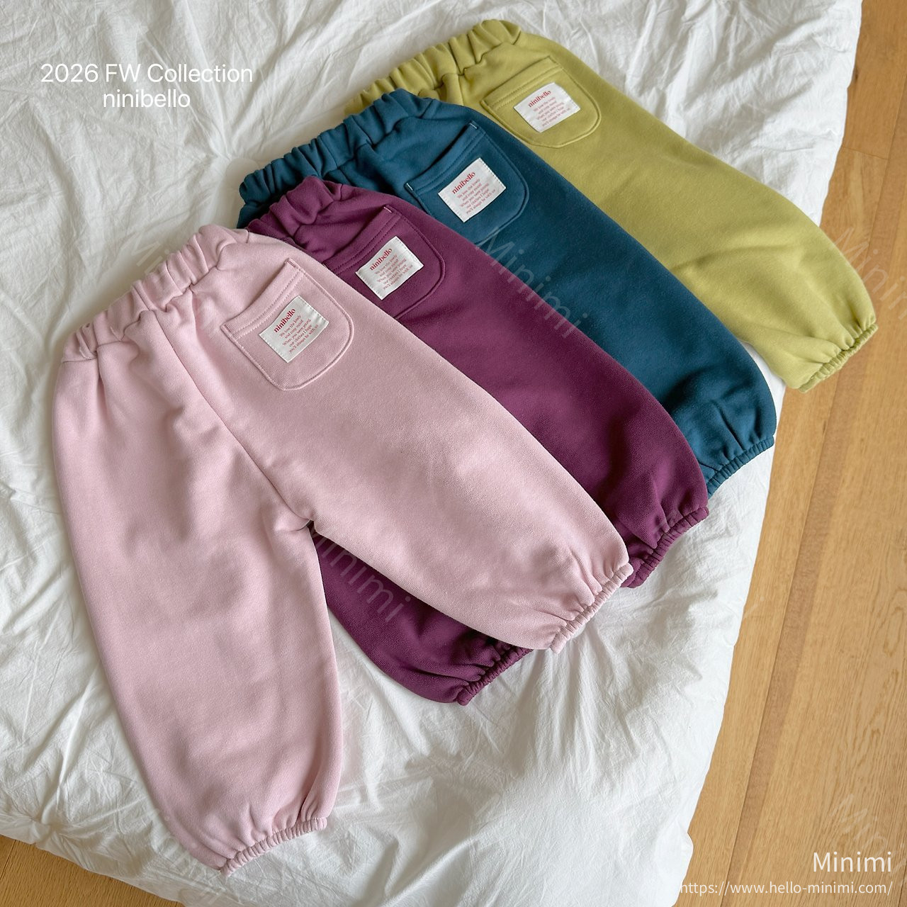 ninibello Betty Color Sweat Pants - 韓國童裝代購主圖