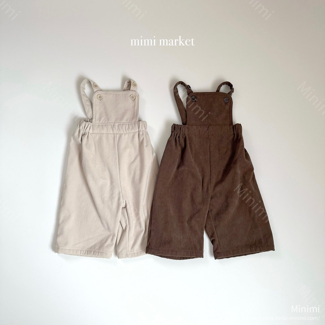 mimi-market Corduroy Overalls 韓國童裝現貨