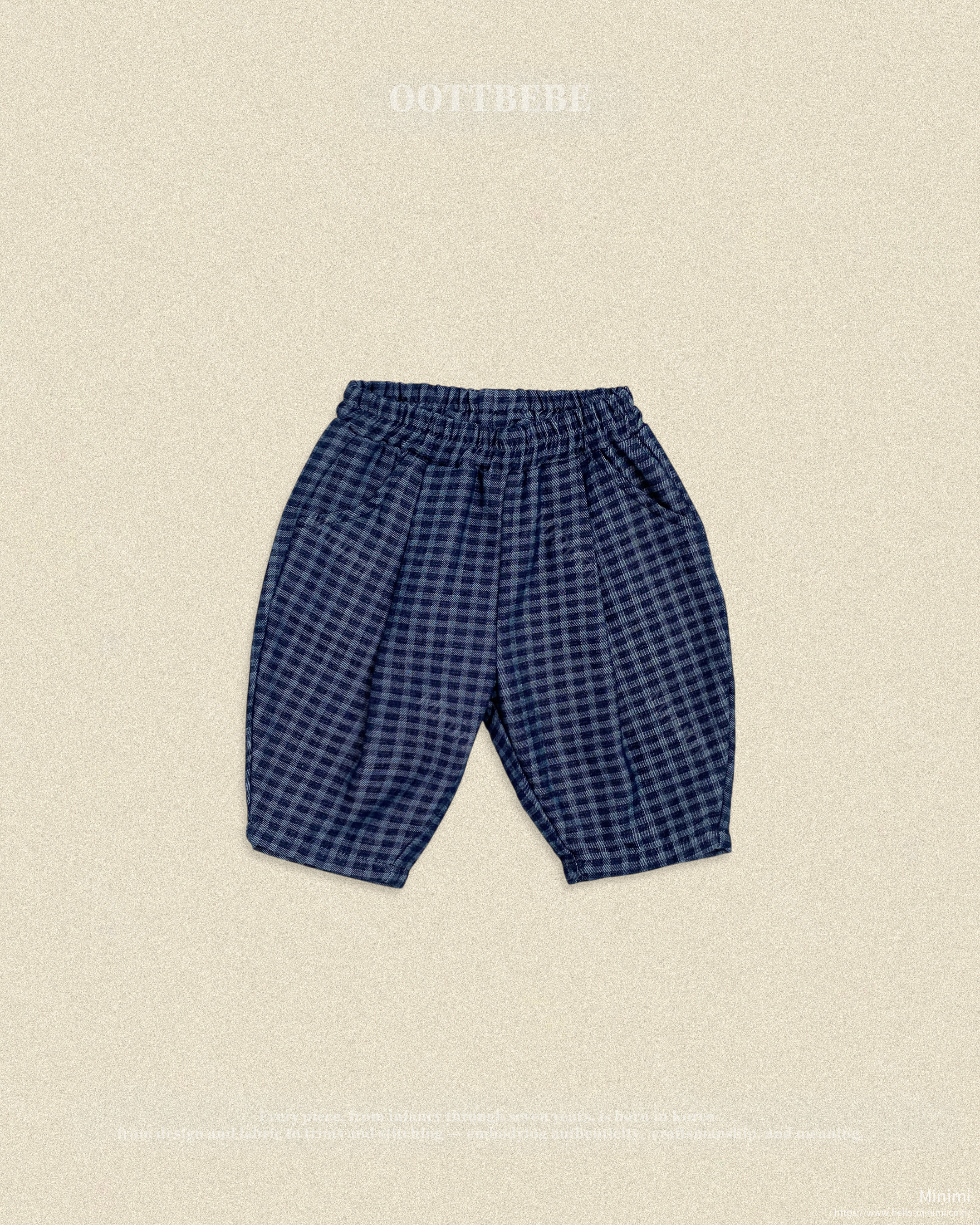 oott bebe Denim Check Pants 細節圖 5