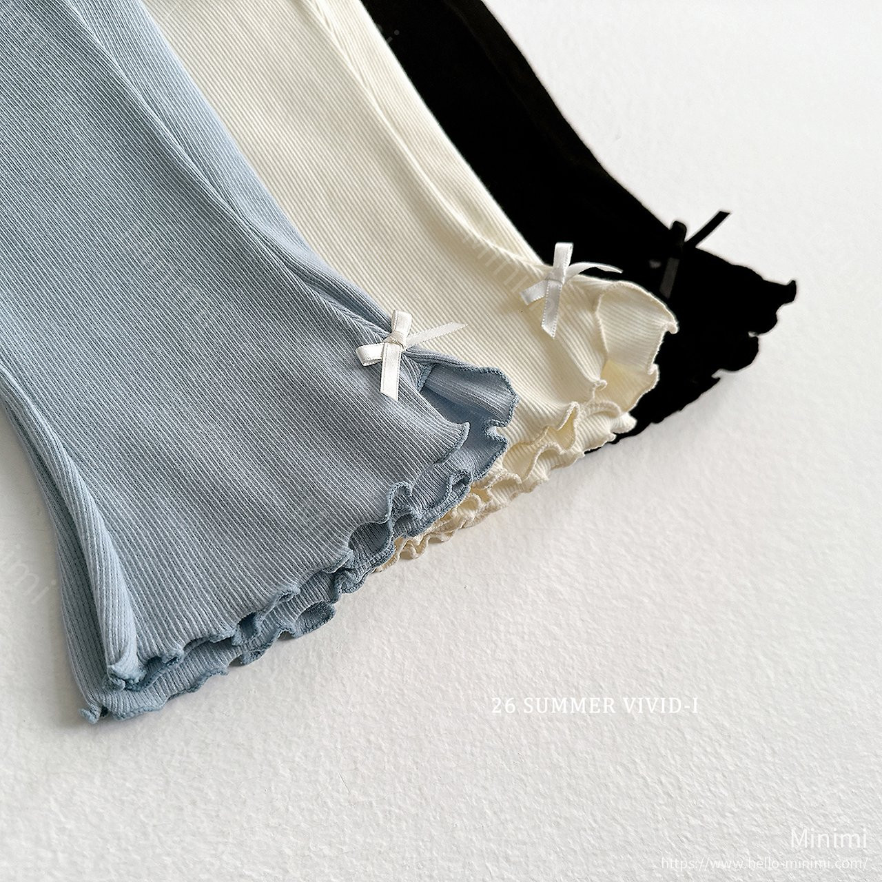 VIVID-I Ribbon Slit Fluted Cropped Pants 細節圖 17