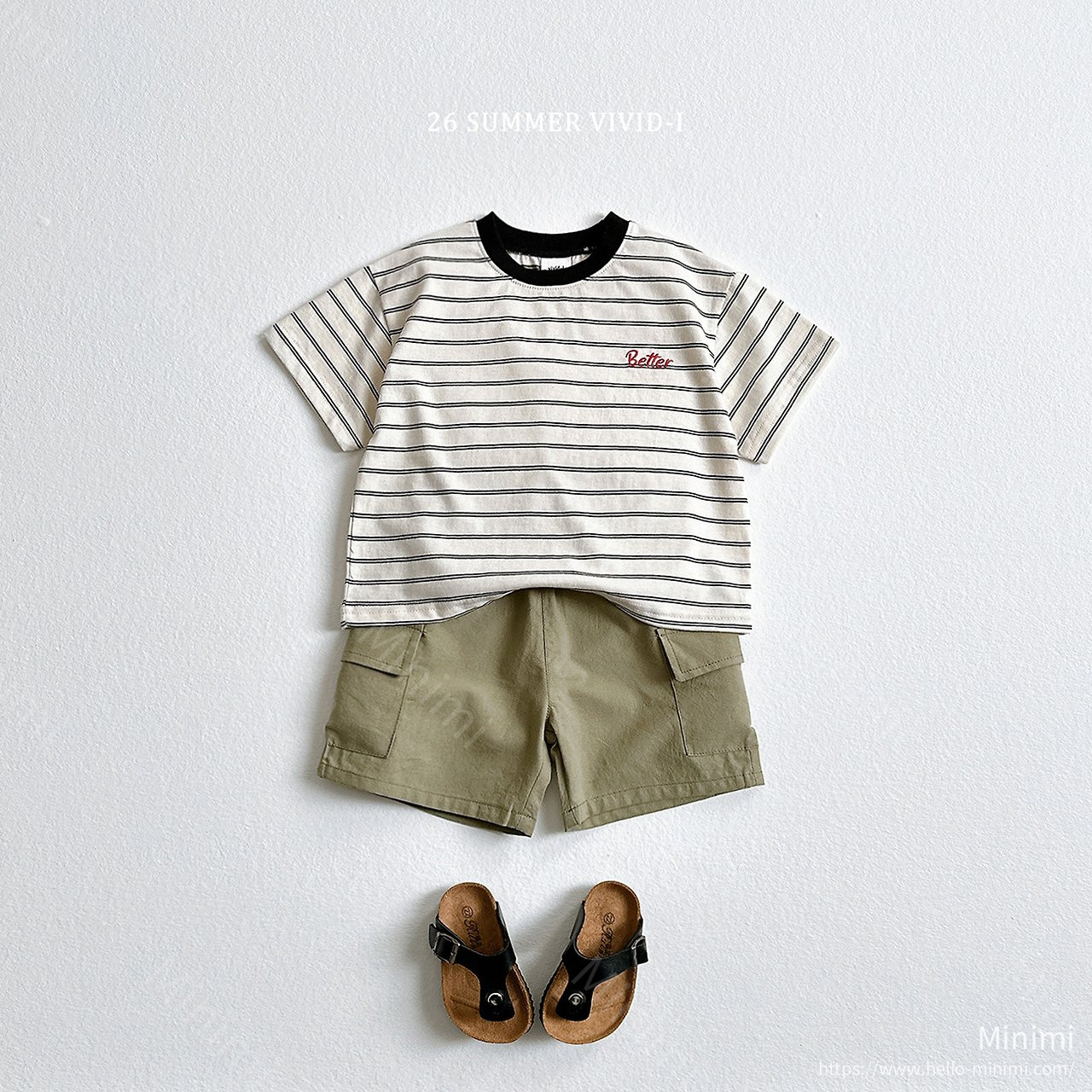 VIVID-I Better Embroidery Striped T-Shirt 細節圖 12