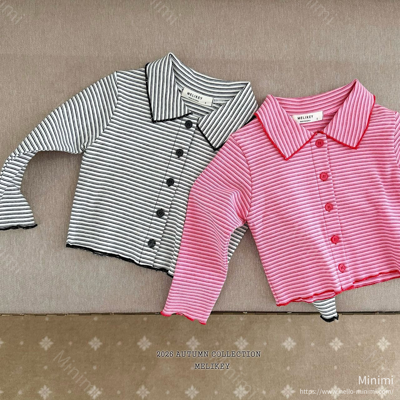 Melikey Petit Collar T-shirt - 韓國童裝代購主圖