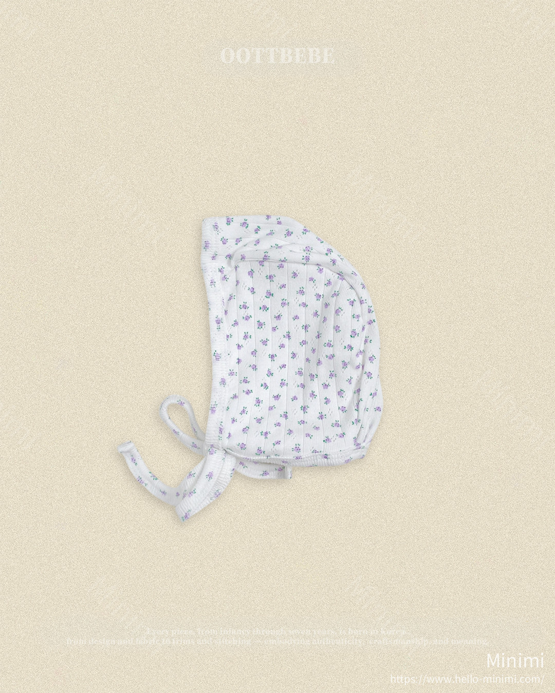 oott bebe Coco Flower Bonnet 細節圖 4