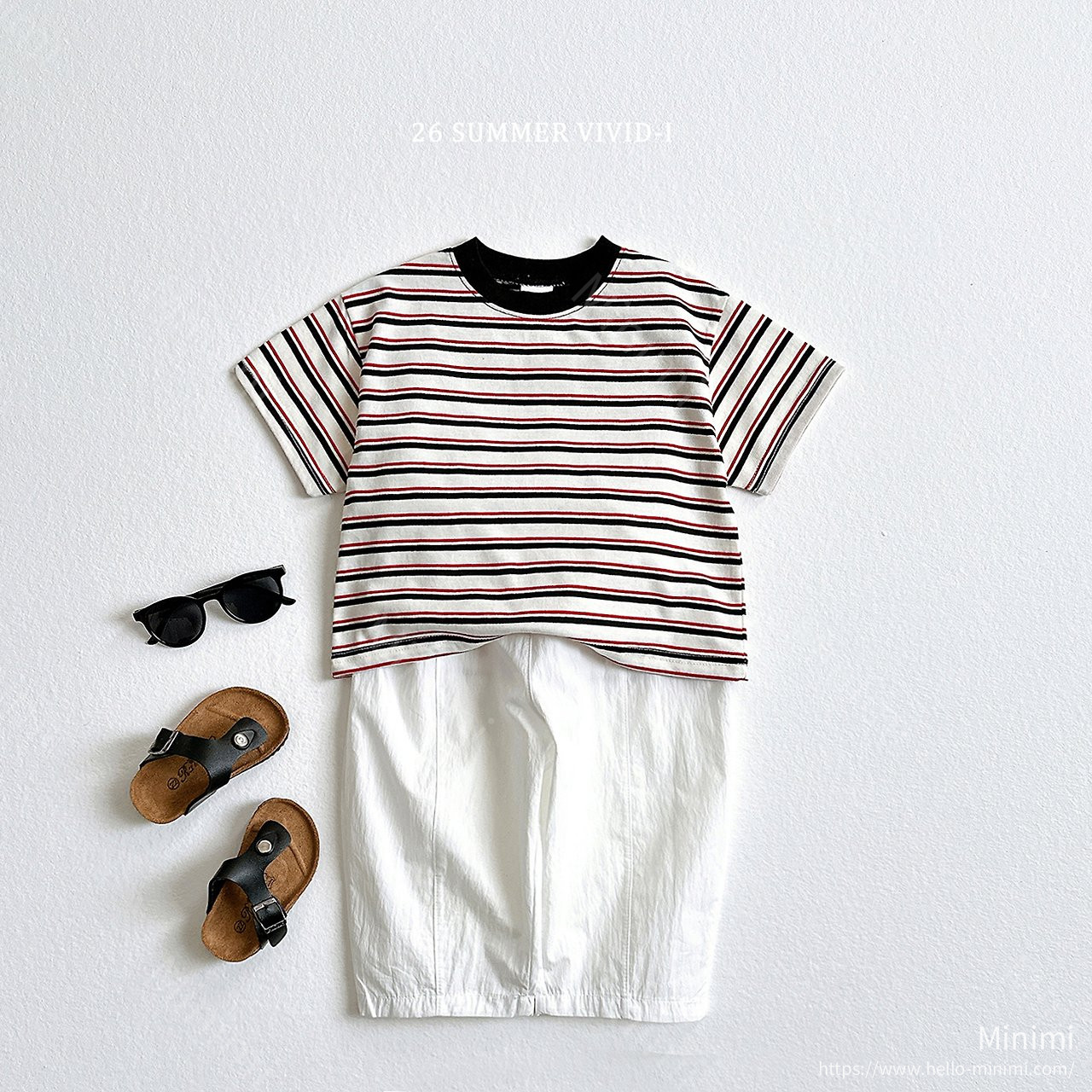VIVID-I Heart Smile Striped T-Shirt 細節圖 14