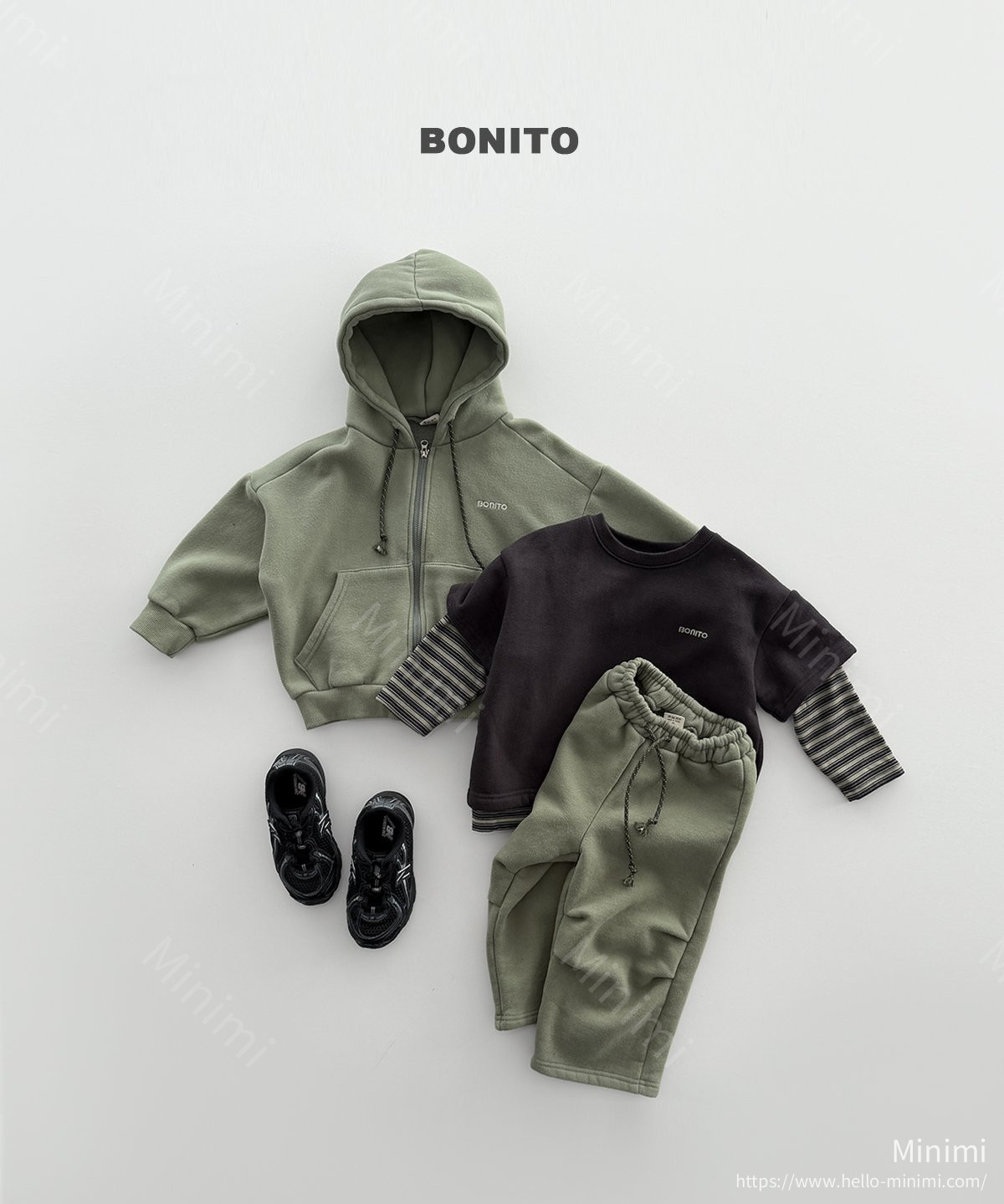 BONITO Double Fleece Hood Zip-up 細節圖 5