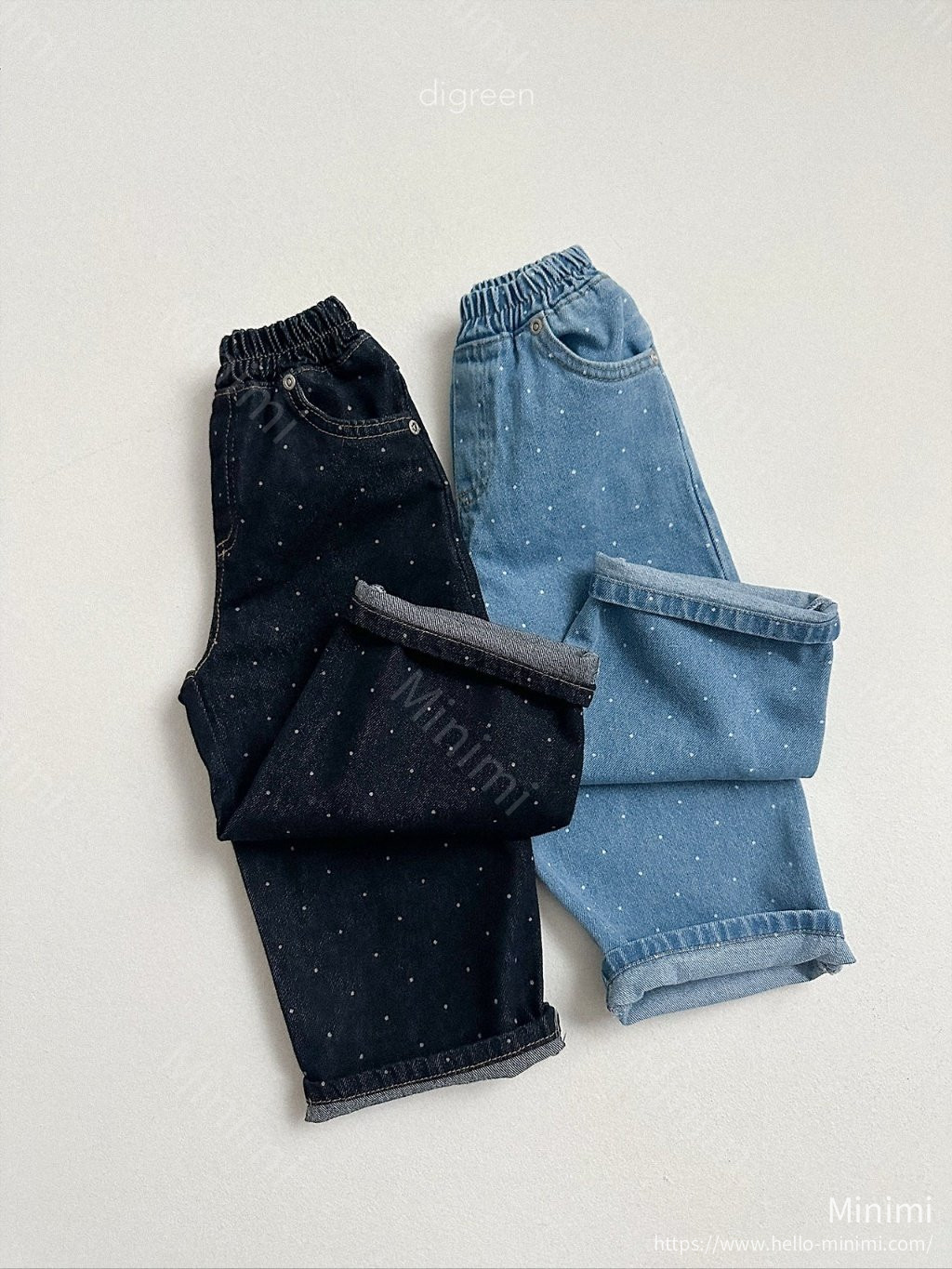 digreen Dot Denim Pants 細節圖 1