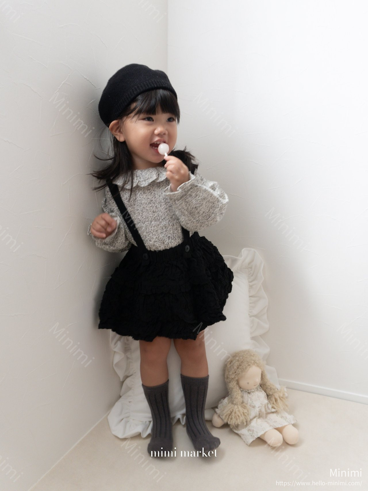 mimi-market Pleats Collar Blouse 細節圖 6