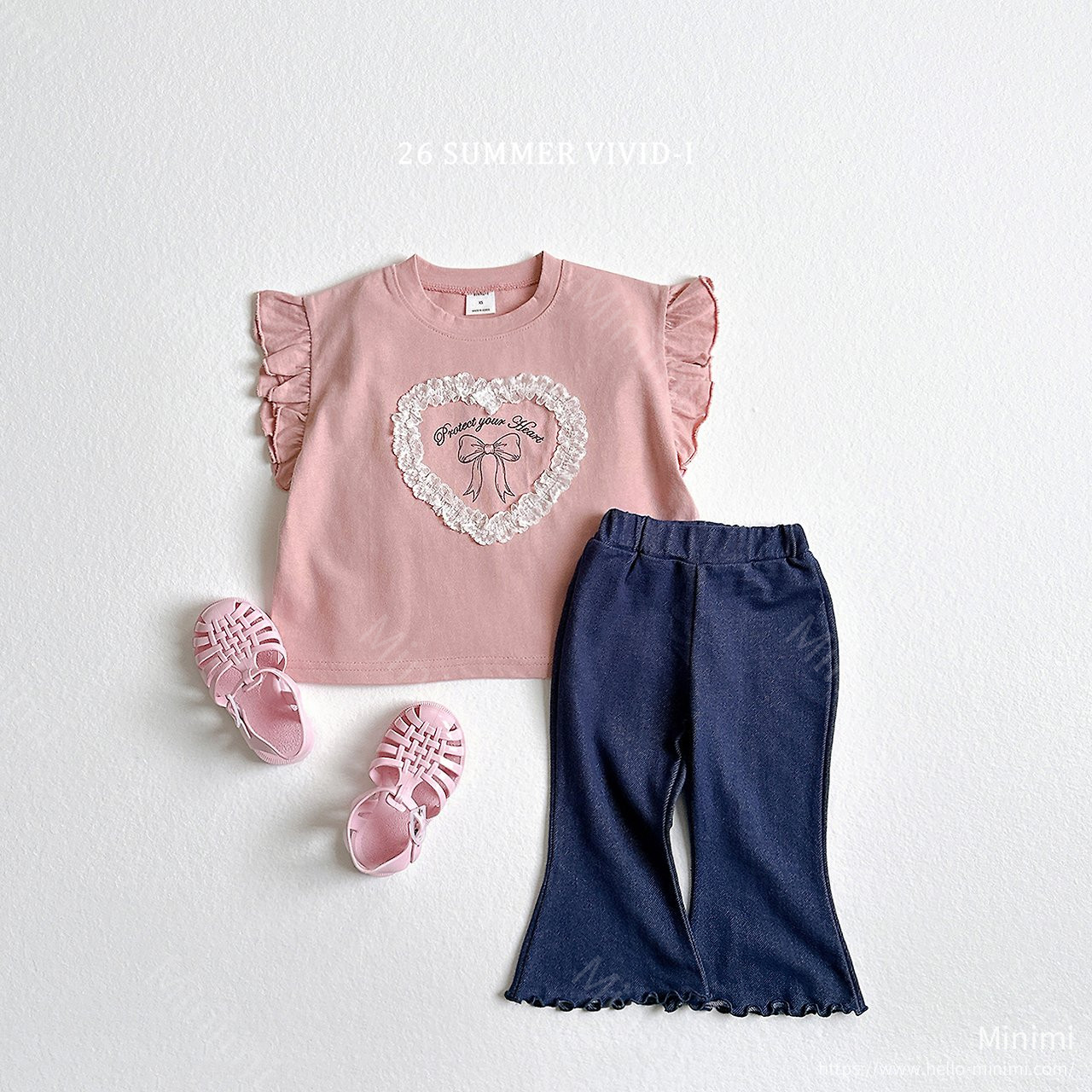 VIVID-I Lace Heart Ruffle T-Shirt 細節圖 14